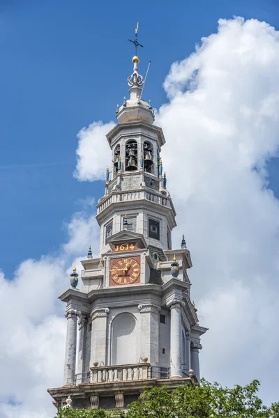 在荷兰阿姆斯特丹的 zuiderkerk. — 图库照片