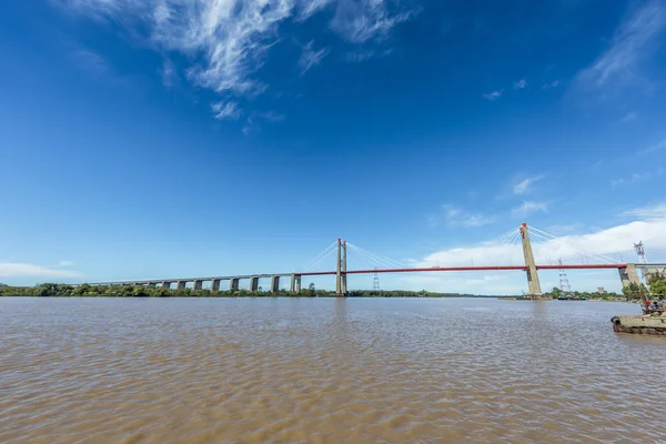 Zarate brazo largo brug, entre Ríos, Argentinië — Stockfoto