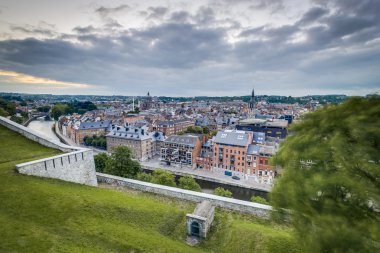 Namur skyline, Wallonia, Belgium. clipart