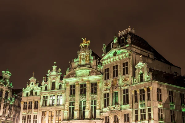 Guildhalls na náměstí Grand Place v Bruselu, Belgie. — Stock fotografie