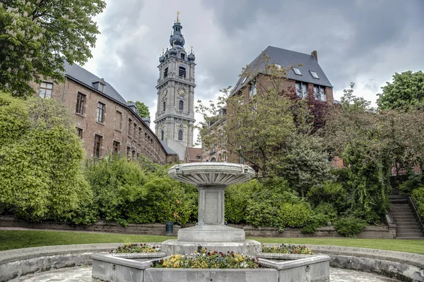 Belfry of Mons na Bélgica . — Fotografia de Stock