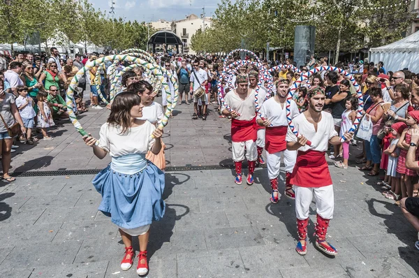 Actuación de Cercavila en Vilafranca del Penedes Festa Major —  Fotos de Stock