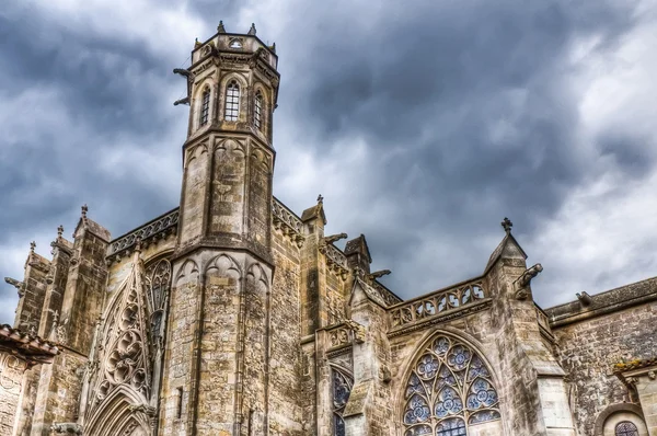 St. Nazaire e St. Celse em Carcassonne, França Imagens Royalty-Free
