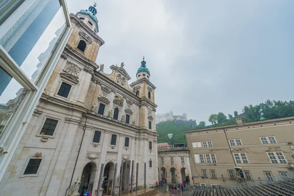 Catedral de Salzburgo (Salzburger Dom) em Salzburgo, Áustria — Fotografia de Stock