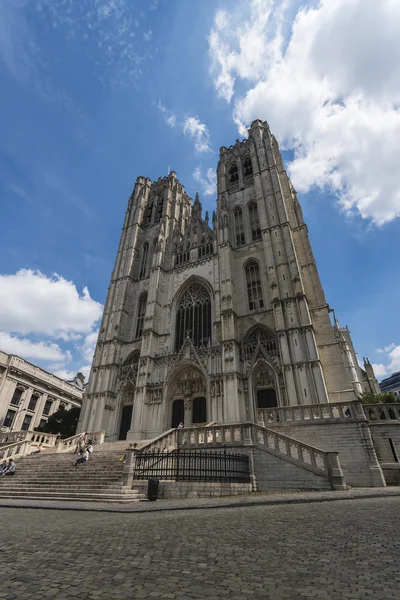 St. Michael and St. Gudula in Brussels, Belgium. — Stock Photo, Image