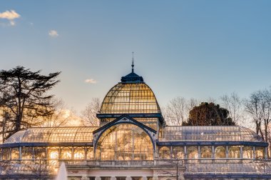 Crystal Palace Retiro Park Madrid, İspanya.