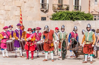 içinde Guardia törende st. jonh's cavalier, birgu, malta.