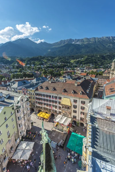 General view of Innsbruck in western Austria. — Stock Photo, Image