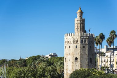 Altın kule Seville, Güney İspanya.