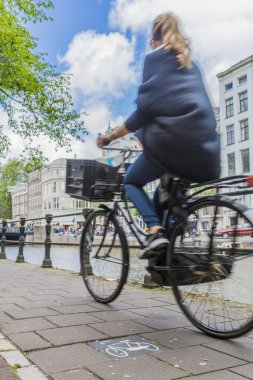 bisiklet Amsterdam, Hollanda 'da.