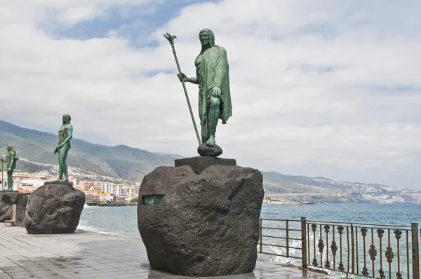 Guanches statue indiane Foto Stock