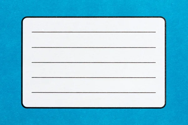 Název štítku cvičebnice modré — Stock fotografie