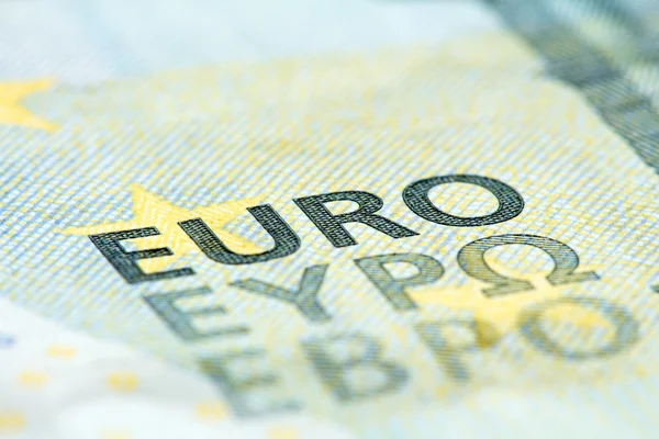 Detailed close up of a five Euro banknote — Stock Photo, Image