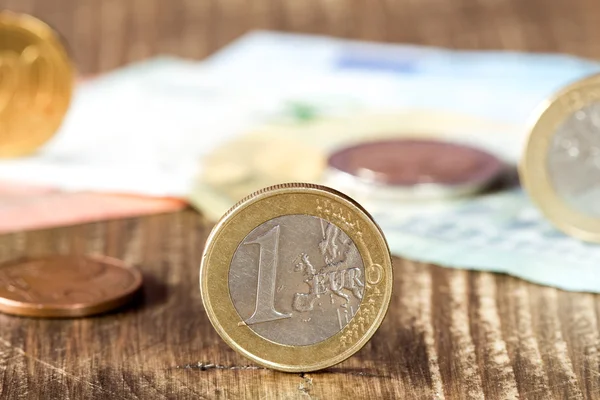 Λεπτομέρεια από το κέρμα του ενός ευρώ — Φωτογραφία Αρχείου