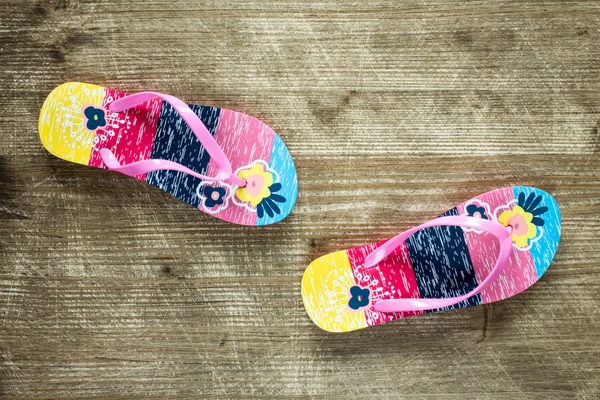 Top view of flip-flops — Stock Photo, Image