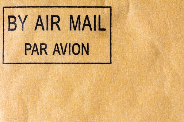 Air mail pieczęcią na kopercie — Zdjęcie stockowe