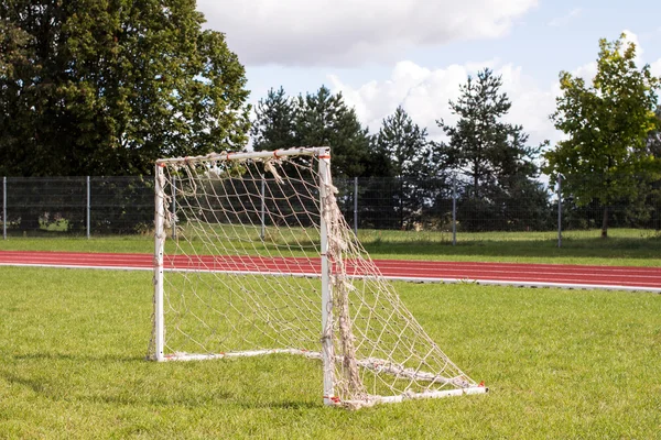 Portões de futebol pequeno — Fotografia de Stock