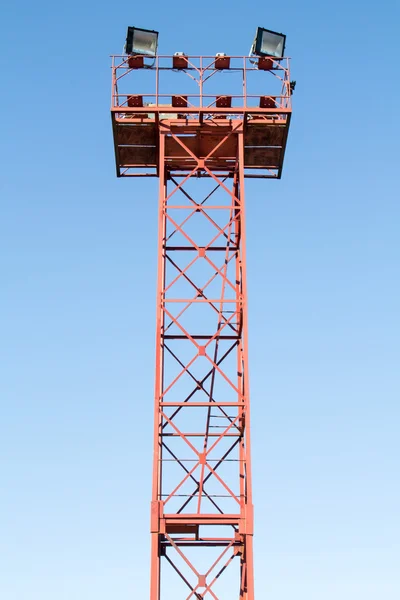 Large tall high outdoor spotlights — Stock Photo, Image