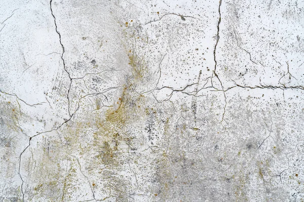 Oude Betonnen Muur Met Scheuren Natuurlijke Vernietiging Van Tijd Weersomstandigheden — Stockfoto