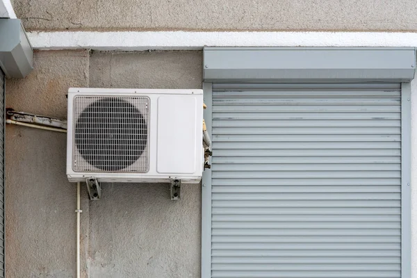 Air Conditioner Compressor Wall Outdoor — Stock Photo, Image