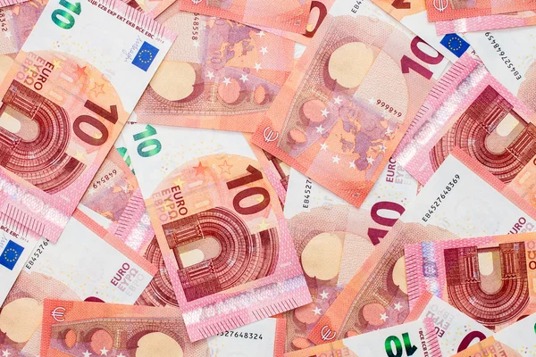 Нові десять банкнот євро — стокове фото