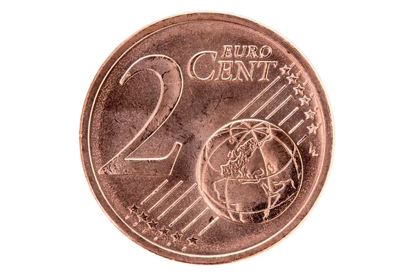 Dos centavos de euro — Foto de Stock