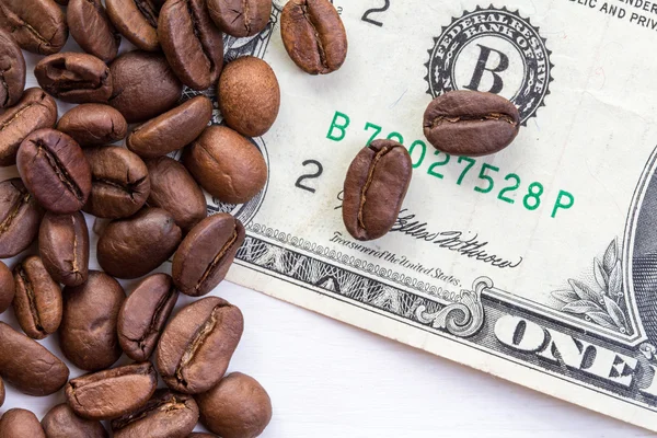 The concept of the price of coffee on the market — Stock Photo, Image