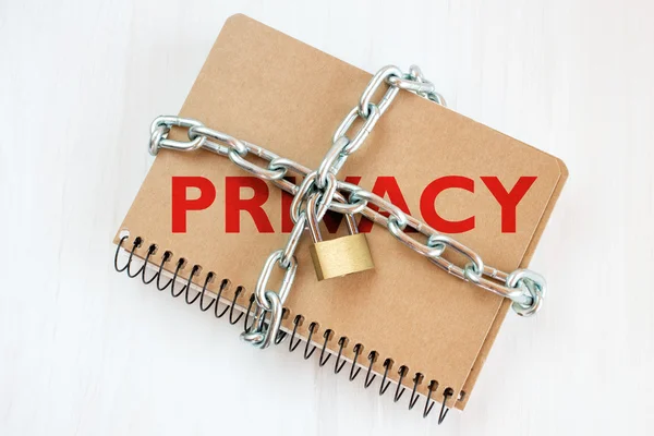 隐私权保护的概念 — 图库照片