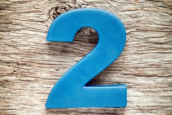 Blue number two — Stock Photo, Image