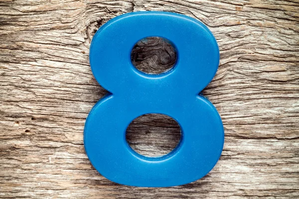 Blue number eight — Stock Photo, Image