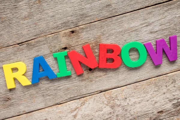 Rainbow - letter R — Stock Photo, Image