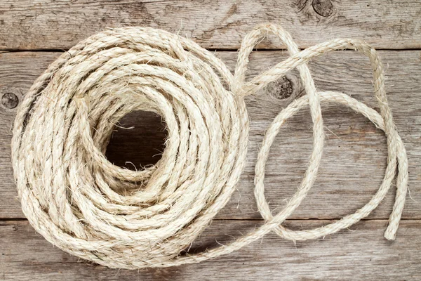 钢丝绳卷 — 图库照片