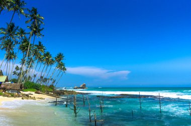 Tropikal plaj Kogalla Sri Lanka