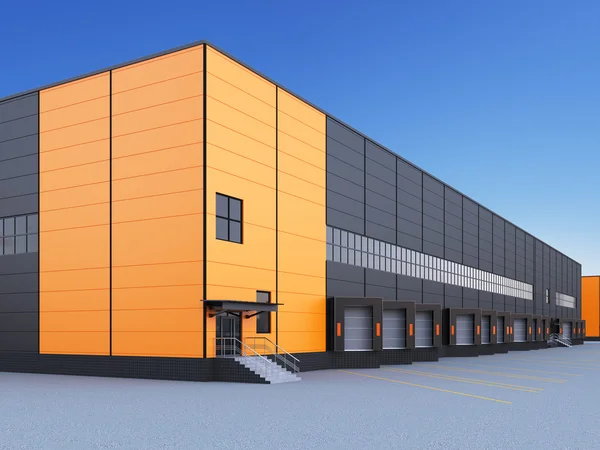 Exterior of a commercial warehouse — Stock Photo, Image