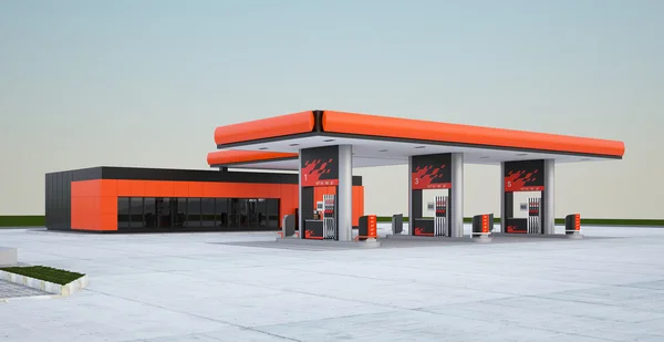 Gas refuel station — Stock Photo, Image