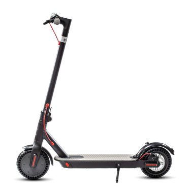 Elektrik katlama scooter 'ı siyah renkte