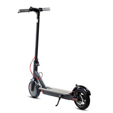 Elektrik katlama scooter 'ı siyah renkte