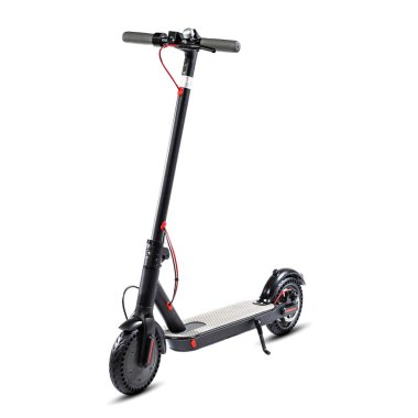 Elektrik katlama scooter 'ı siyah renkte