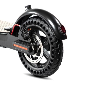 Elektrik katlama scooter 'ı siyah renkte