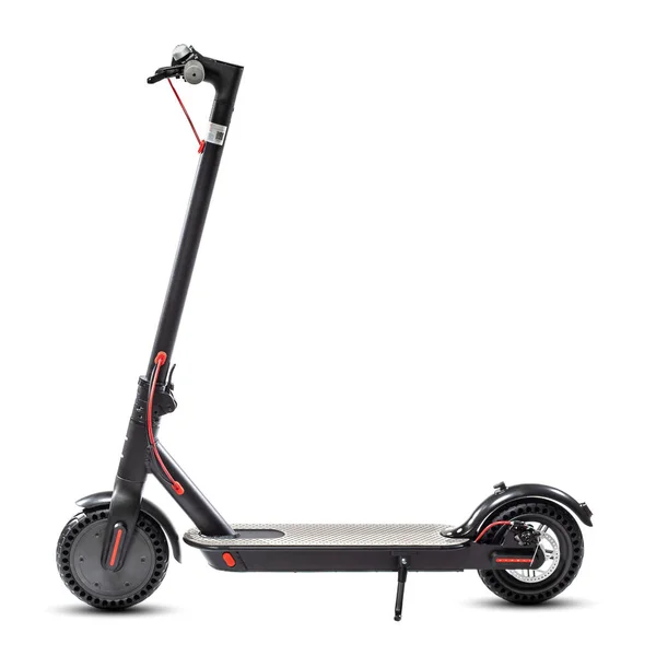 Electric Folding Scooter Black Color — Stock Photo, Image