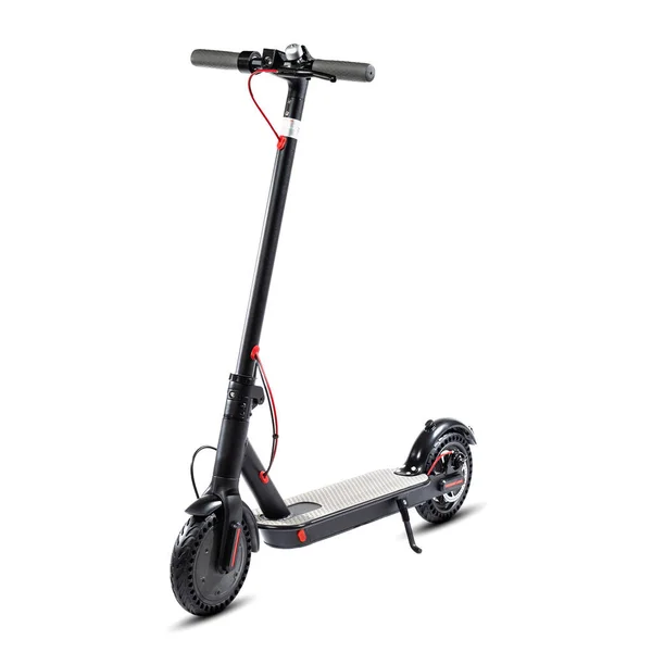 Electric Folding Scooter Black Color — Stock Photo, Image