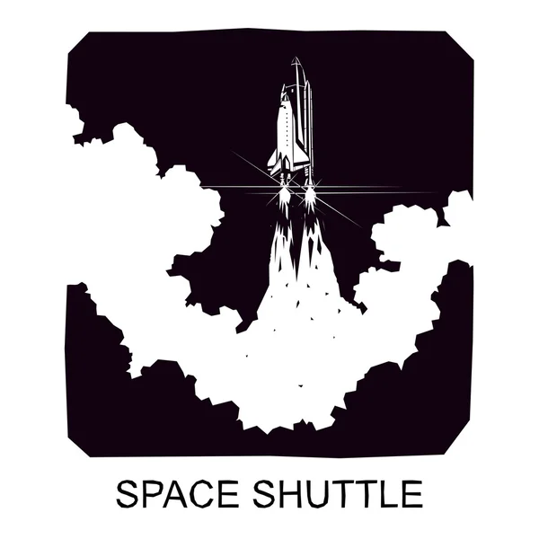 Uzay mekiği, vektör siluet