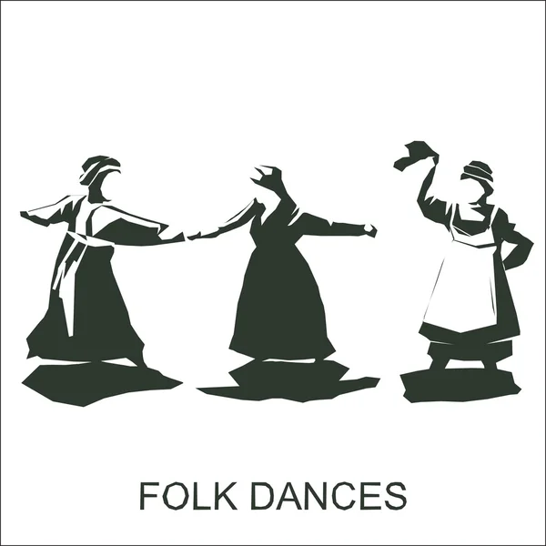 Kadınlar geleneksel elbiseyle dans