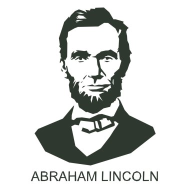 siluet Abraham Lincoln