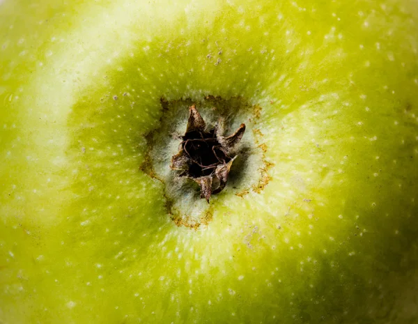 Closeup zelené jablko — Stock fotografie
