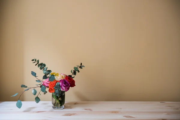 Bouquet of colorful roses — Stock Photo, Image