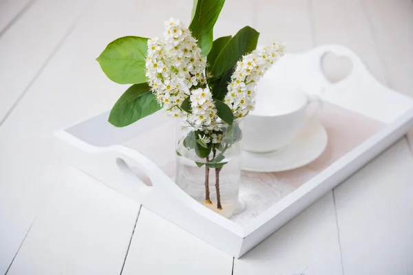 Seizoensgebonden rustieke tafel decor — Stockfoto