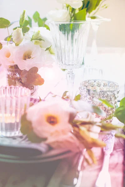 Décoration de table de mariage d'été — Photo