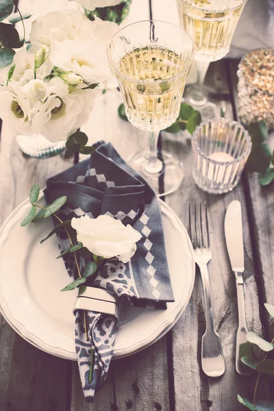 Decoración de mesa de boda de verano — Foto de Stock