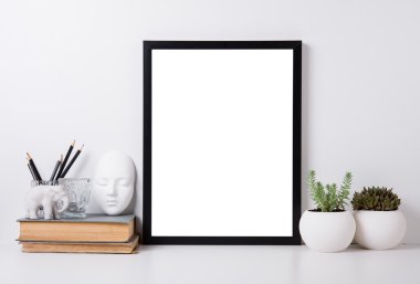 Modern ev dekorasyonu mock-up